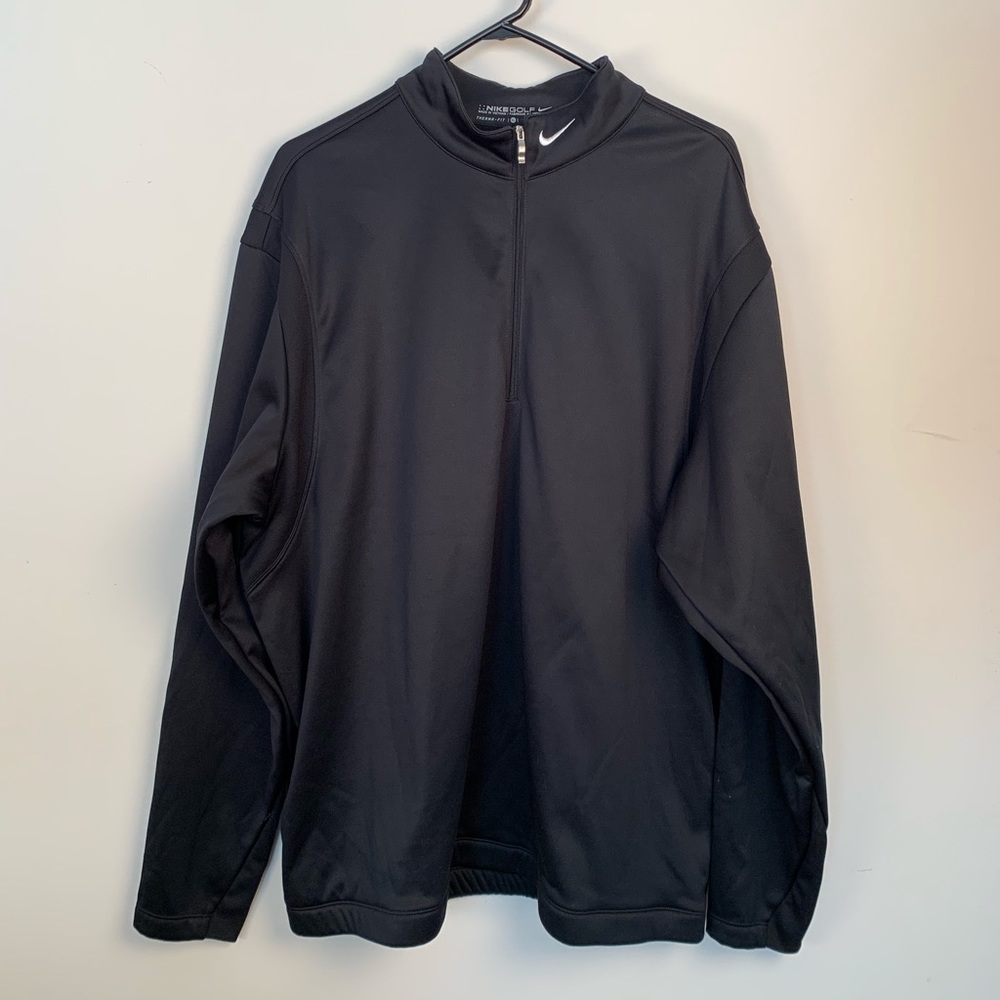 Nike Golf Therma-Fit Black XL Zip Pullover NWT